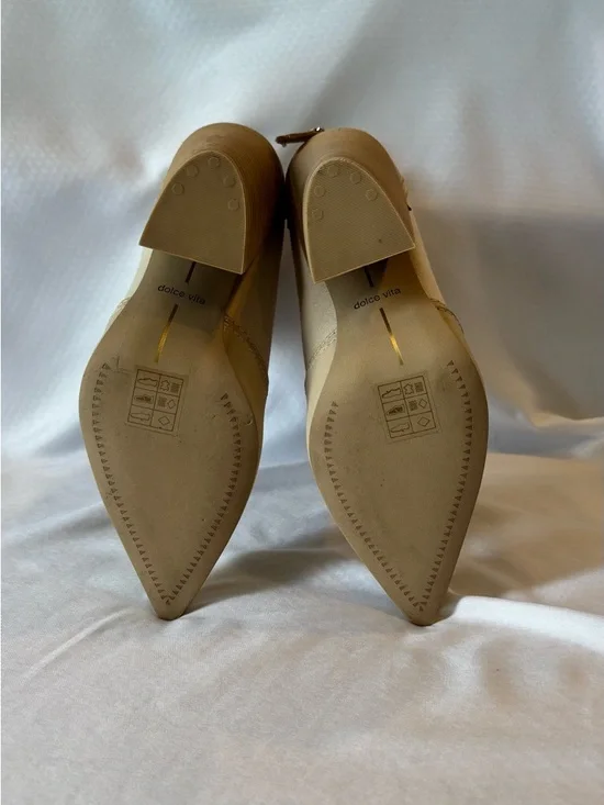 Dolce Vita Taupe Pointed Toe Ankle Booties - Picture 4 of 7